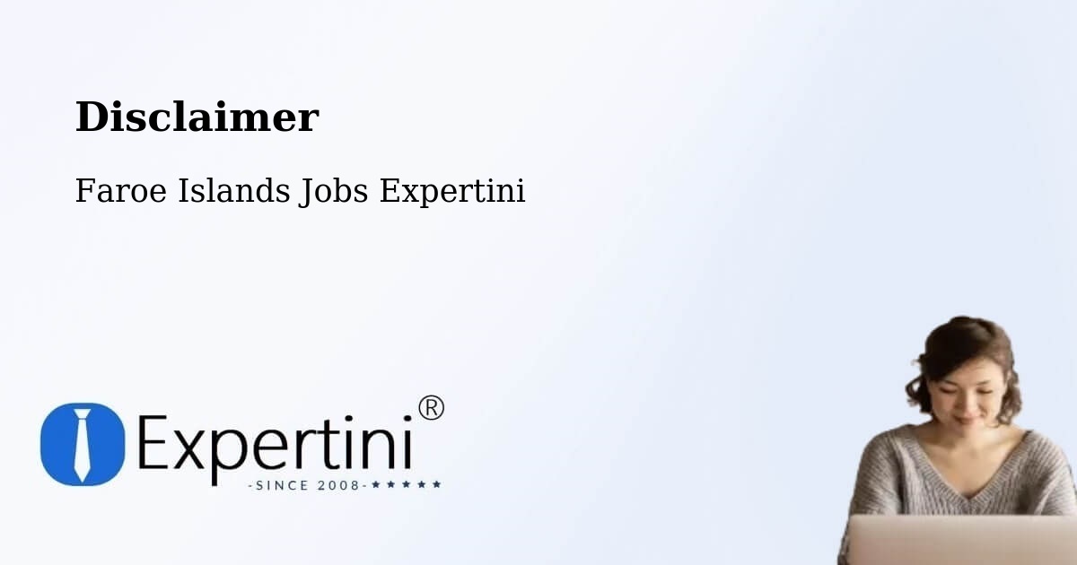 Disclaimer – Saltnes - Faroe Islands Jobs Expertini